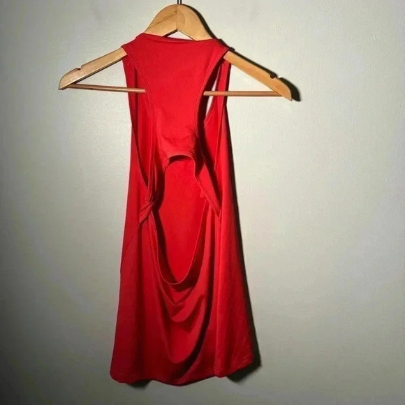 Gymshark red and white racer back with cutout S - Picture 2 of 4